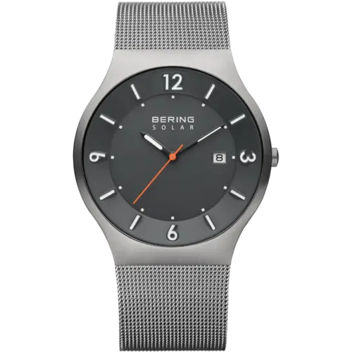 Bering Solar Datum 40 mm Mesh-Uhr Grau 14440-077