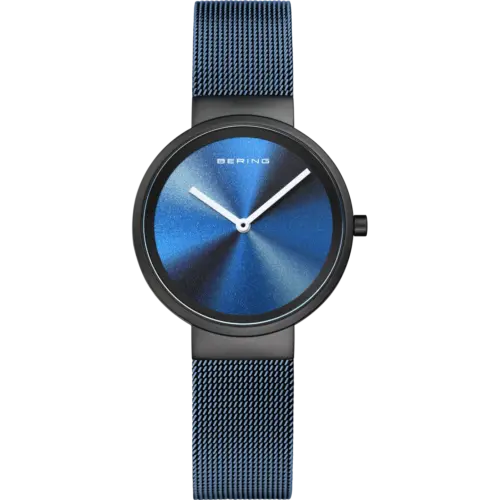 Bering Sunray Mesh-Uhr Mehrfarbig Schwarz 19031-327