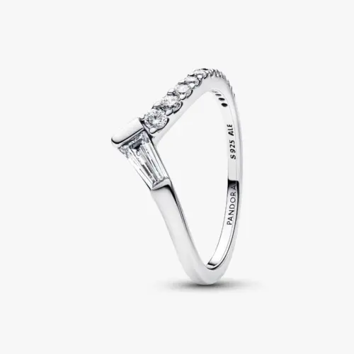 Pandora Tiara Baguette Pavé Band Ring 195085C01