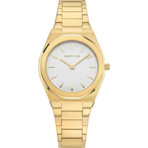 Bering Minimalistische Glieder-Uhr Gold 19632-730
