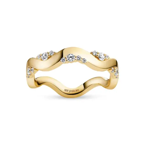 SIF JAKOBS Ring Ellera Waves Altro SJ-R2762-CZ-YG