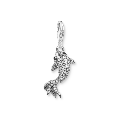 Thomas Sabo Charm-Anhänger Koi mit Zirkoniasteinen Silber  2170-643-21