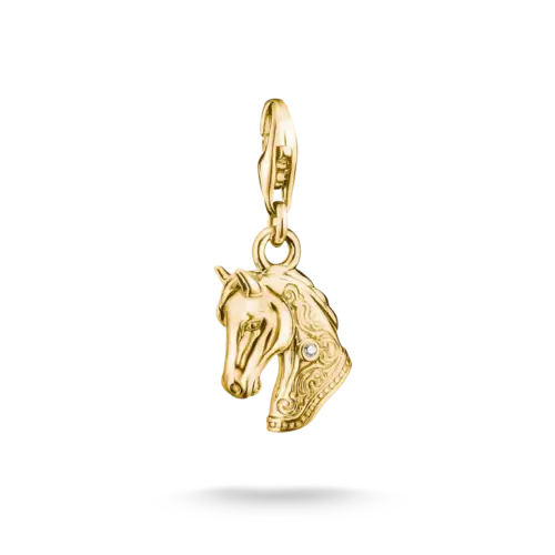 Thomas Sabo Charm Pferdekopf mit weißem Zirkonia – Original