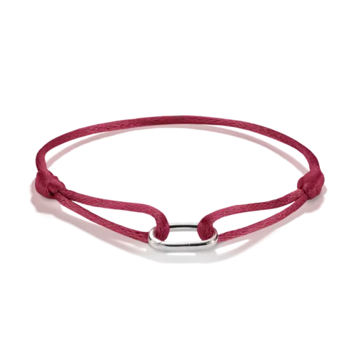 Thomas Sabo Textilarmband rot Connect Silber C1210-413-50