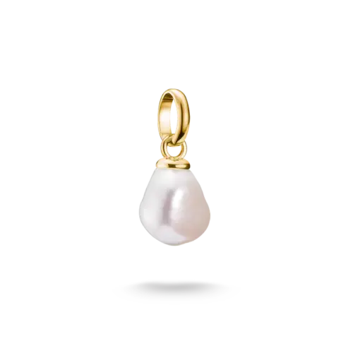 Thomas Sabo Charm-Anhänger Süßwasserzuchtperle Connect vergoldet 1996-430-14