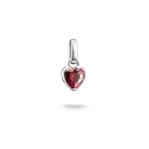Thomas Sabo Charm-Anhänger Herz Geburtsstein Juli Connect Silber CC1335-051-10