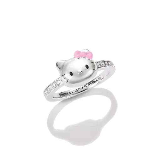 Thomas Sabo Hello Kitty Ring pinke Schleife